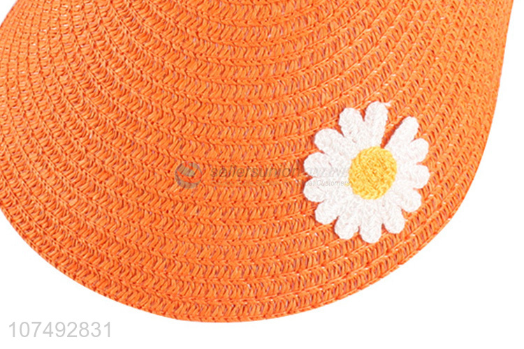 Wholesale Fashion Style Kids Sunshine Protection Visor Straw Hat