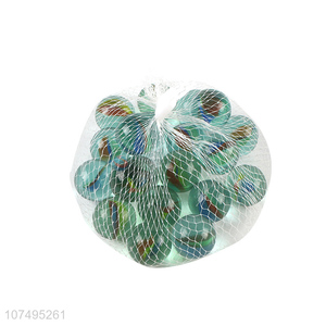 Good quality 3 petal 25mm glass marbles for aquarium decoration