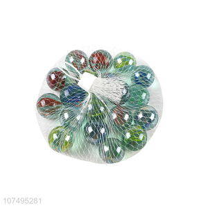Low price 16mm glass beads 8 petal glass marble ball