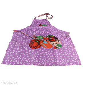Promotional durable fashionable printing waterproof cooking apron for adults