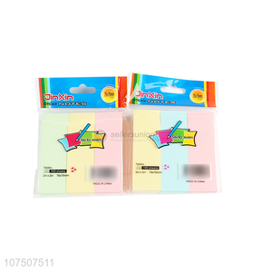 Hot Sale 3 Colors Sticky Notes Paper Memo Pad