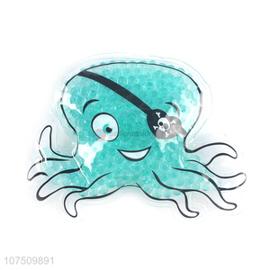 New Product Cute Octopus Shape Reusable Gel Beads Hot Cold Ice Pack