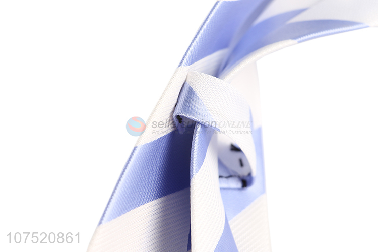 Hot selling diagonal stripe pattern polyester men neckties