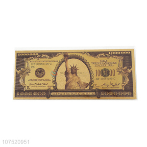 Wholesale 1 million dollars banknote 24k gold foil banknote money