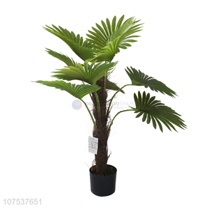 Best Quality Plastic Palm Tree Decorative Artificial Bonsai Plant