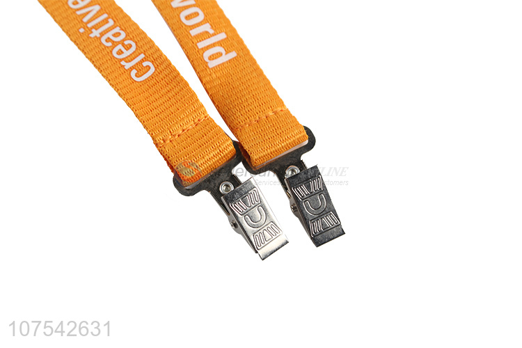 Wholesale Price Fashion Personalised Lanyard With Two Hooks