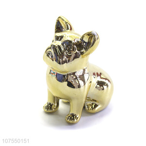 Wholesale Unique Design Ceramic Animal Shape Small Dog Figurine For Home Decor