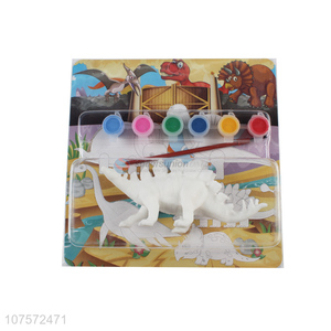 Cheap Price Kids Educational Animal Gift Plastic Dinosaur Diy Hand Painted Toys