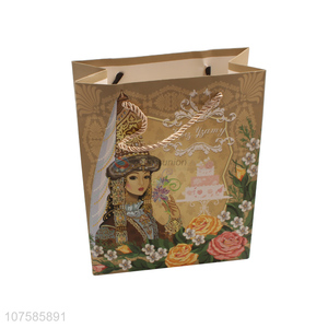Wholesale Color Printing Gift Bag Portable Paper Hand Bag