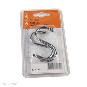 Reasonable price twisted metal s shaped hook for hanging articles