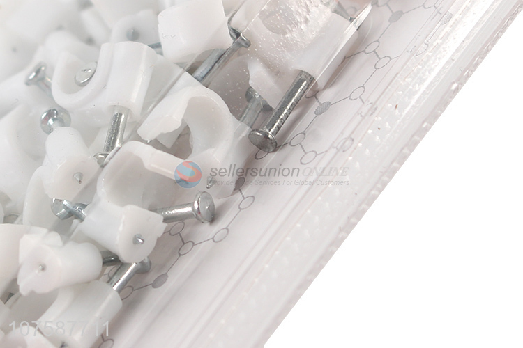New arrivals cable and pipe fixed white circular line card