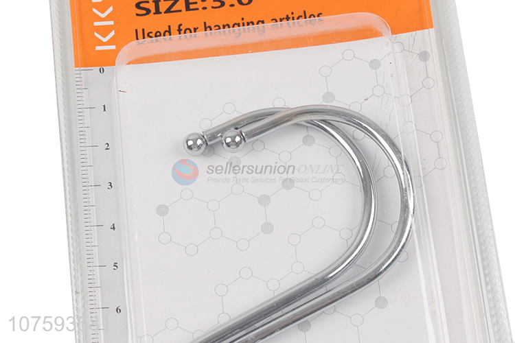 Low price 3inch metal s hook iron s hook for kitchen