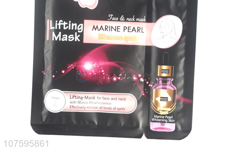 Factory Price Marine Pearl Essence Face And Neck Lifting-Mask