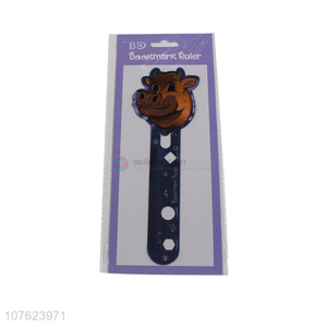 Factory price wholesale creative animal shape 3D bookmark laser ruler for children