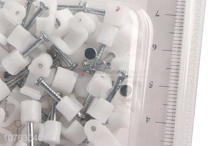 Hot selling 6mm cable clips cable tacks with metal nail