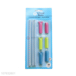 Best Selling Pencil With Pencil Cap Set Students Stationery