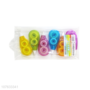 Low Price Colorful Plastic Transparent Correction Tape Set