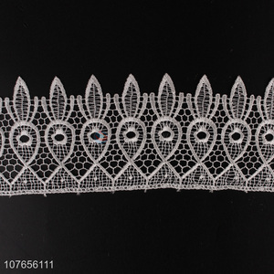 White good price new design lace ribbon for clothing decoration