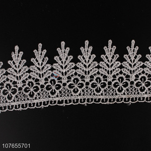 Cheap price top quality white delicate lace ribbon for clothes decoration
