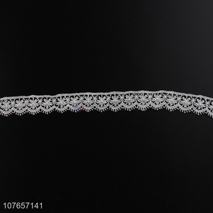 Factory supply best price embroidery lace trim for garment decoration