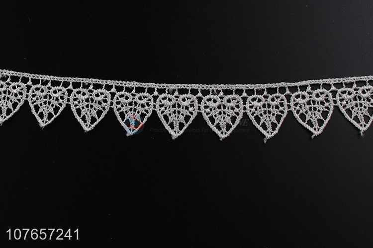 Decorative white lace trim with cheap price and good quality