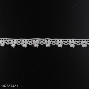 Pretty flower pattern lace trim for clothing accessories