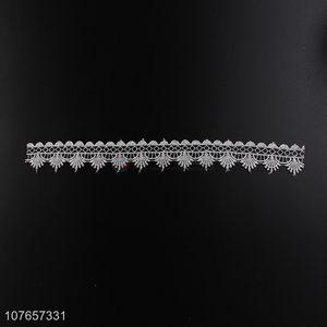 Best sale high quality polyester decoration fabric lace trim for clothing
