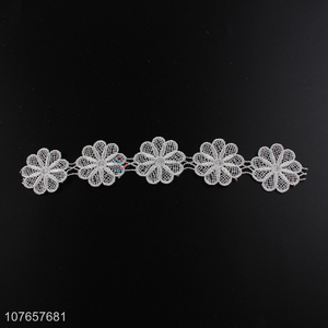 Best selling embroidery decorative flower lace trimming