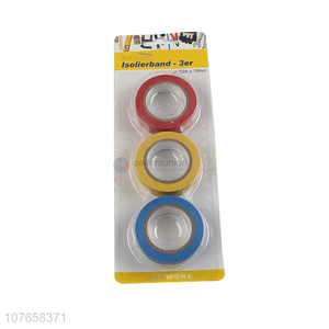 Wholesale set insulation 3pc color electrical tapes