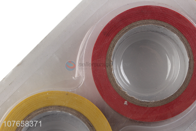 Wholesale set insulation 3pc color electrical tapes