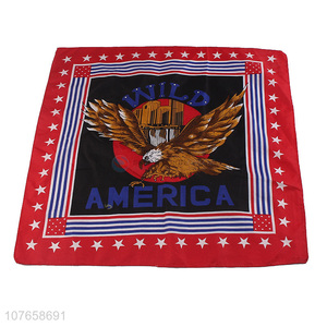 Wholesale and retail american eagle pattern square scarf 