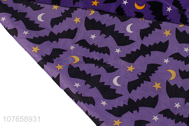 Hot selling Halloween night bat pattern decoration square scarf
