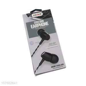 Promotional durable stereo sound earphones in-ear earphones earbuds