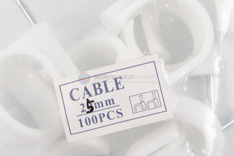 New style adjustable cable clips with steel nails