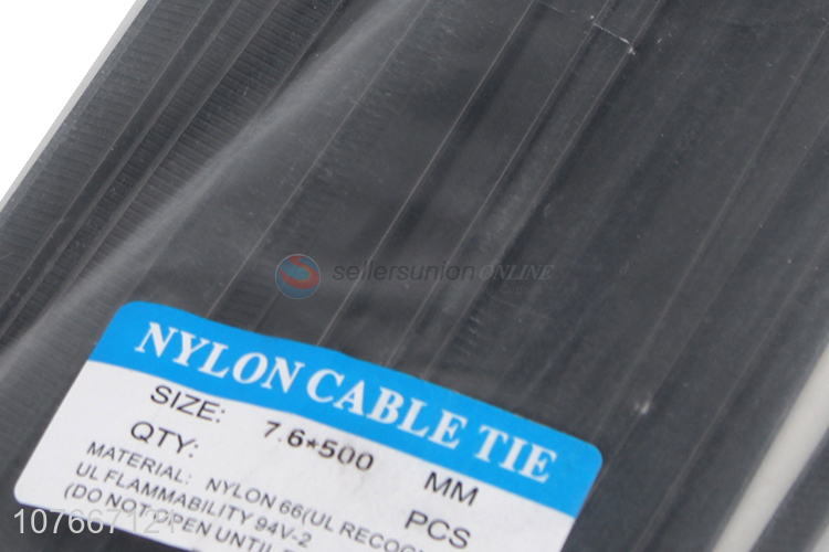 Durable high quality black nylon cable ties