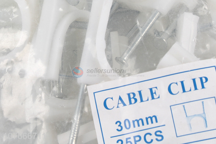 High quality hot selling plastic cable clips with the nail