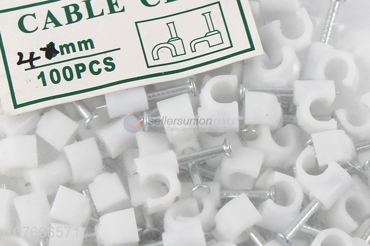 High quality round plastic adjustable cable clips