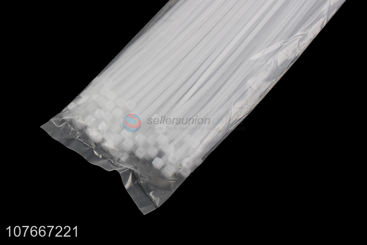 White self-locking nylon cable ties with cheap price