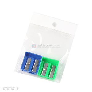 Top seller school stationery 2-hole plastic pencil sharpener