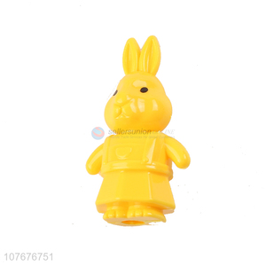 Factory price student stationery rabbit shape plastic pencil sharpener