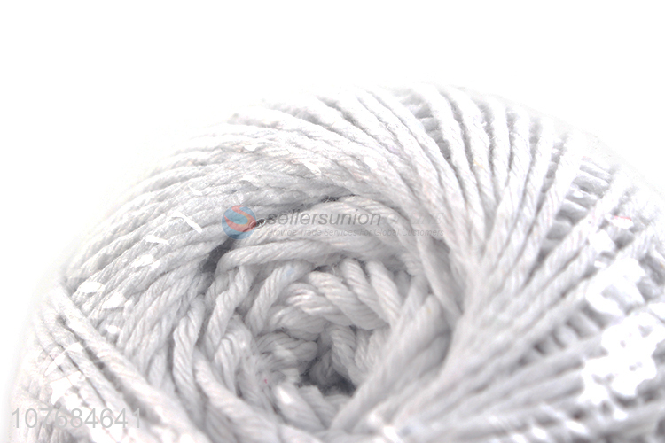 Hollow cotton thread harness hand-woven bleached cotton thread rope