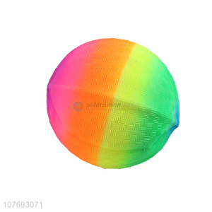 New style elastic toy ball hairy rainbow playground ball for child