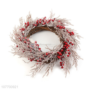 Good quality red berry Chiristmas wreath for front door decoration