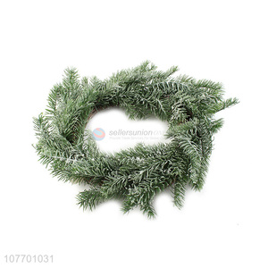 Hot selling Christmas door decoration artificial pine needle wreath