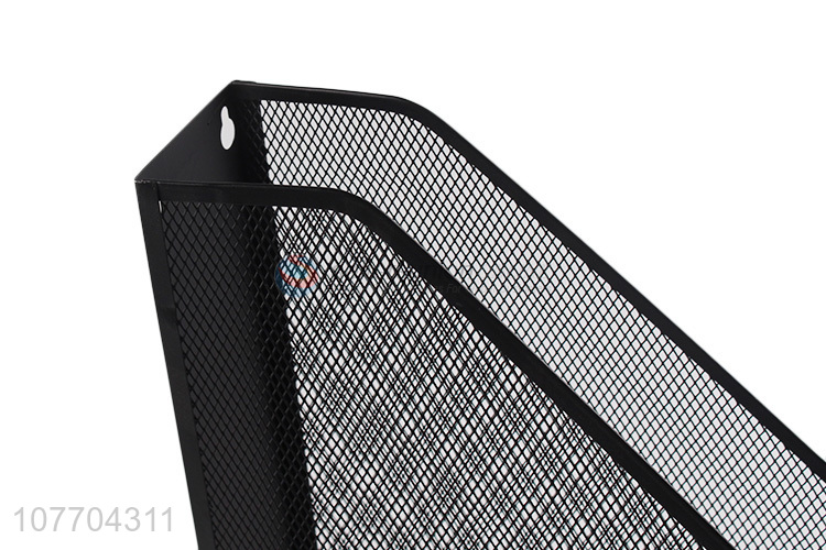 Competitive price metal mesh magzine holder rack magzine container