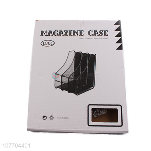 Best quality metal mesh magzine container file holder for office