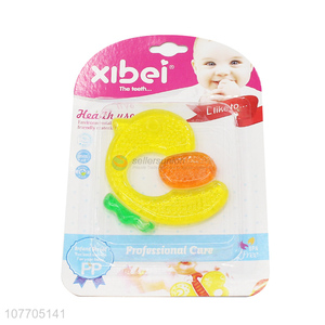 Hot sale soft baby chew toy teether chick shape baby teether