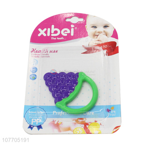 Best selling grape shape baby teether food grade baby teething toy
