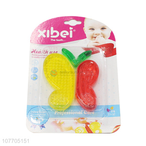 High quality butterfly shape baby teether food grade baby teething toy