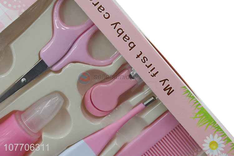 Hot product baby manicure grooming set with electronic thermometer